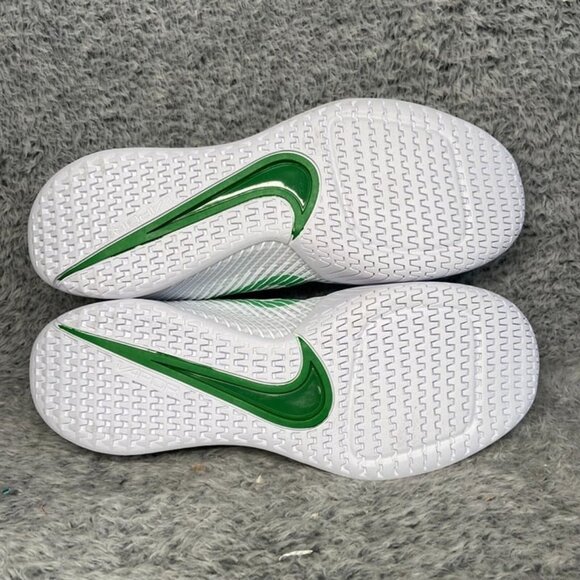 Nike Court Air Zoom Vapor 11 HC Size 9.5 Women Tennis Shoes White Green - Picture 6 of 6